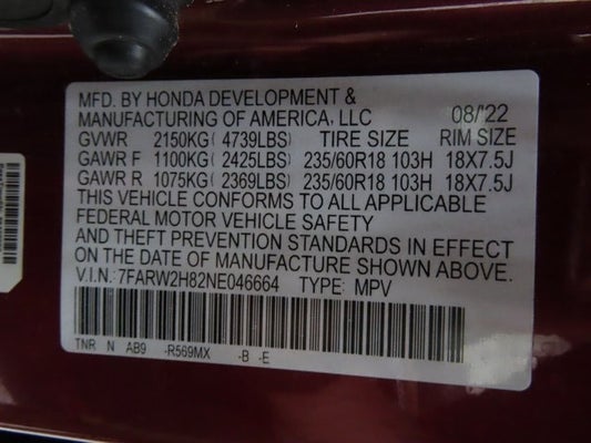 2022 Honda CR-V EX-L in Mckinney, TX - Tomes Auto Group
